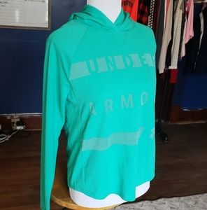 Under Armour teal hoodie size small/medium